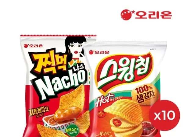 찍먹 나쵸 치폴레마요 10개+스윙칩 볶음고추장 10개 20,633원