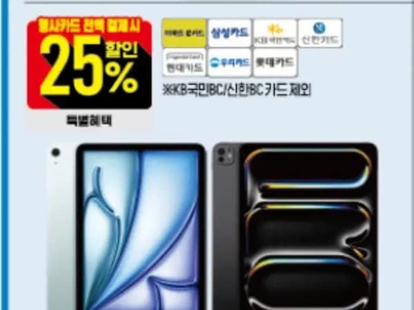 아이패드 에어 13 M2 128GB Wi-Fi 839,300원