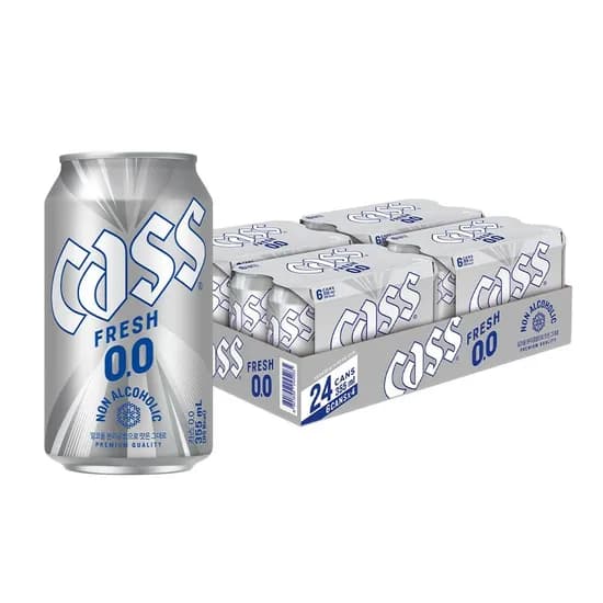 카스 논알콜 355ml 24캔 월드컵