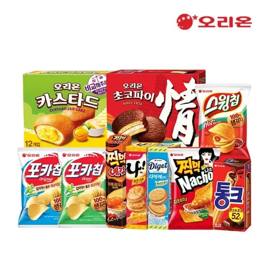 비쵸비 5개 + 통크 5개 + 다이제씬 5개 (19,560원)