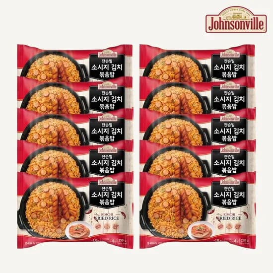 쟌슨빌 소시지 김치볶음밥 250g 10팩 (23,650원/무배)