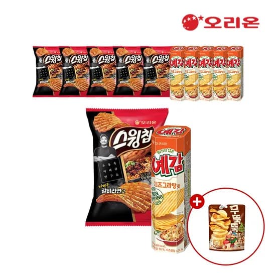 스윙칩 바베큐갈비라면 6개 + 예감 치즈그라탕 6개 (13,414원)