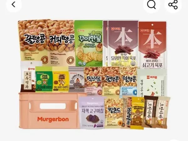 머거본 간식세트 외 다양, 피치박스 2개, 수량 1개