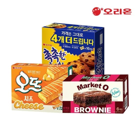 오뜨치즈12P 브라우니6P 촉촉한초코칩16P 외 다양 5개카드 11,060원