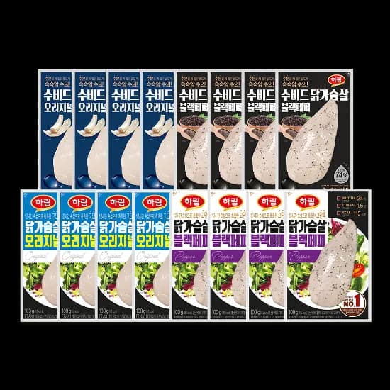 수비드닭가슴살8팩+냉장닭가슴살8팩 (페이코 27,200원/무료)