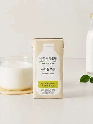 상하목장 유기농우유 200ml 48팩 (34,800원)