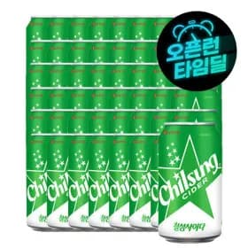 칠성사이다 350ml 48캔 (23,900원/무료)