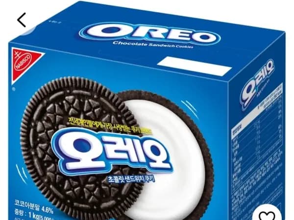 오레오 화이트크림 1kg (8,450원)