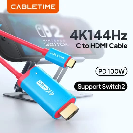 케이블타임 C to HDMI &amp; PD 100W 케이블