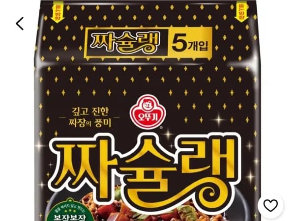 오뚜기 짜슐랭 145g 5봉 (3,300원/와우무료)