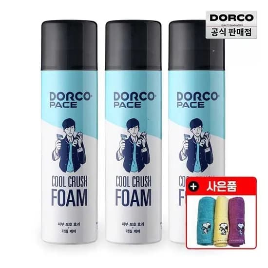 도루코 페이스 쿨 크러쉬 쉐이빙폼 250ml 3개 (9,930원/무료)