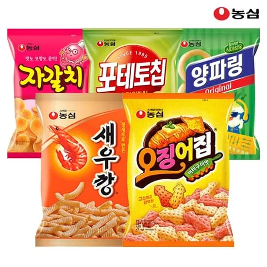 새우깡4봉+자갈치4봉+양파링4봉+오징어집4봉/페이14,490원