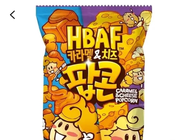 바프 카라멜 앤 치즈 팝콘 80g 4개 (3,960원/와우무료)