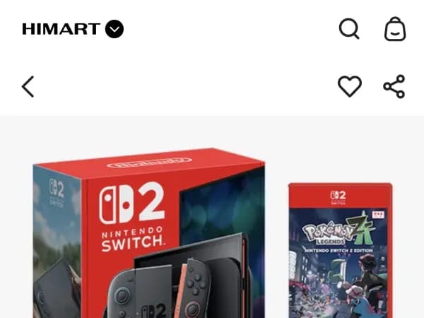 SWITCH2 본체 + 포켓몬레전드ZA + 리듬천국 787,600원