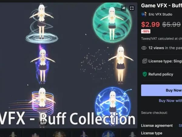 (무료) Game VFX - Buff Collection(URP)