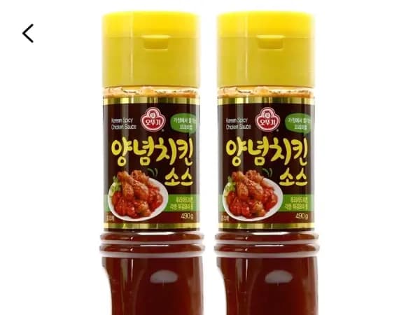 오뚜기 양념치킨 소스, 490g, 2개 (3,480원/무료)