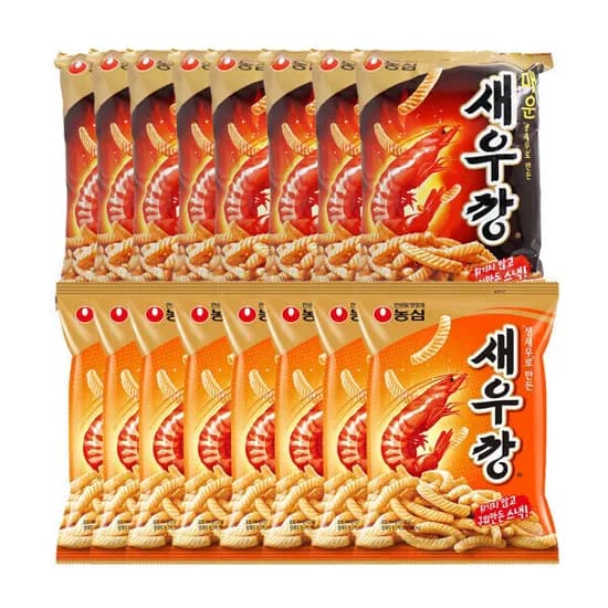 새우깡 8봉 + 매운새우깡 8봉 (14,990원/무료)