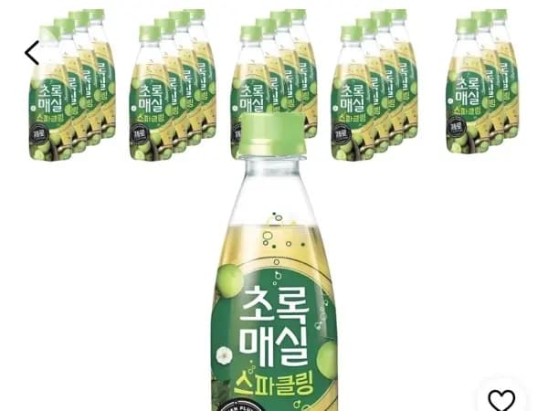초록매실 스파클링제로 350ml 20병