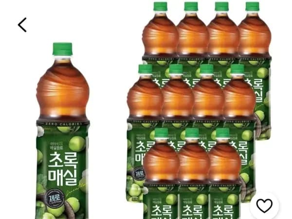 초록매실 제로 1.5L 12개
