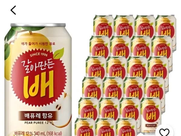 갈아만든배 340ml 24개 12,360원