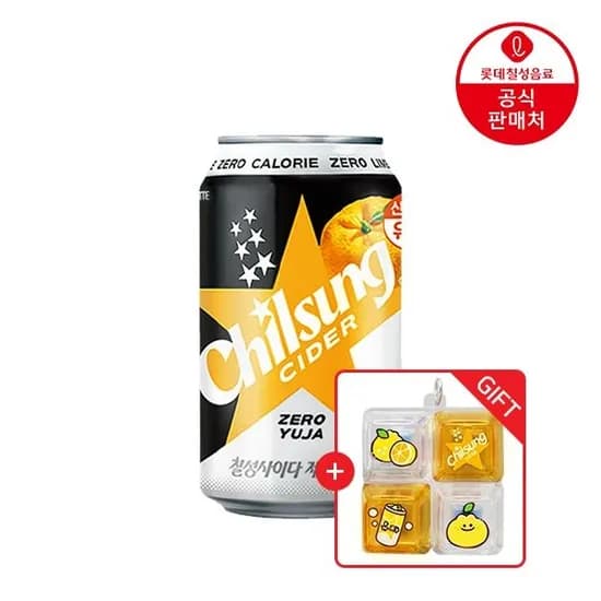 칠성사이다 제로유자 355ml24캔+유자키캡키링(13,940원/무료)