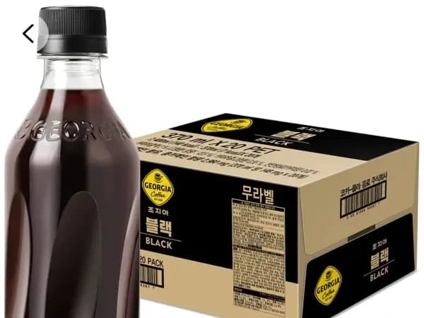 조지아 블랙 무라벨 커피 370ml 20개 16,440원