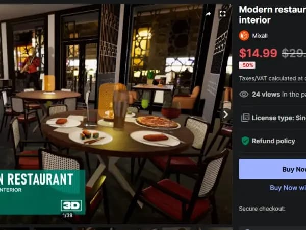 (무료) Modern restaurant