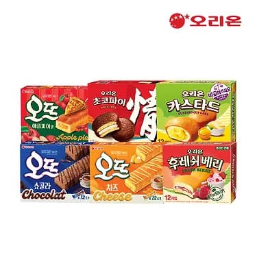 오리온 파이류모음 6박스 22,500원