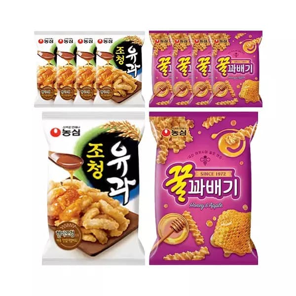조청유과 96g 5개 + 꿀꽈배기 90g 5개 T멤 (10,900원)