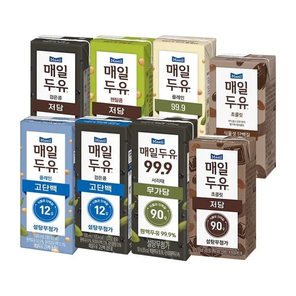 매일두유 8종 99.9/고단백 등 48개 골라담기 23,000원대