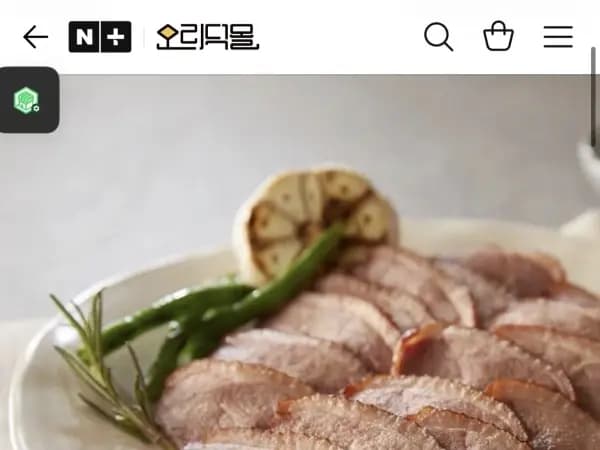 다향국산 훈제오리슬라이스 200g x 10