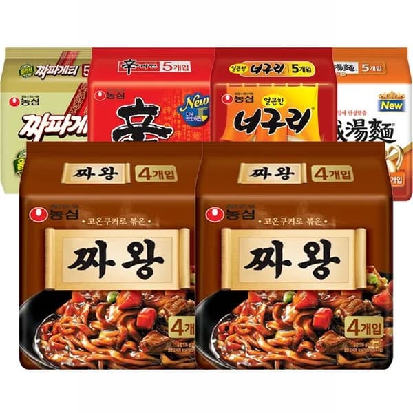 신라면 10봉+짜왕 8봉+너구리 10봉 23,710원