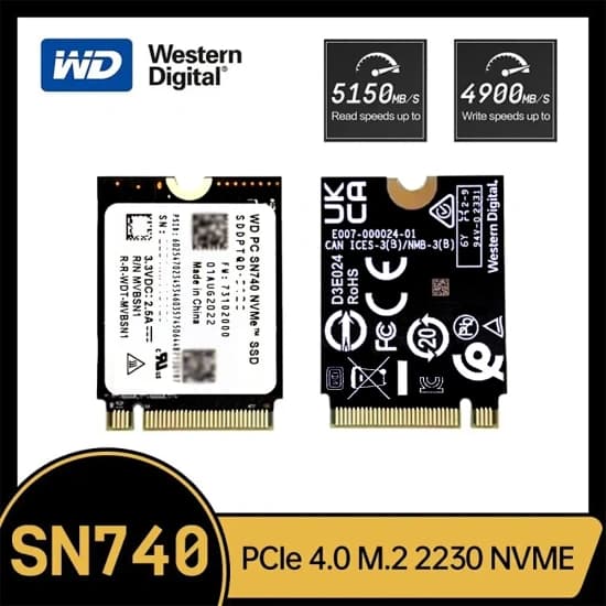 WD SN740 2TB SSD 2230 약 100,000원대 / 무배