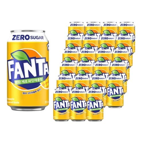환타 제로 파인애플향 355ml 24개 [11,500/무료배송]