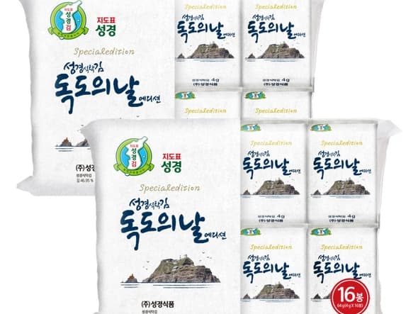 재래 식탁김 독도에디션 4g 32봉+증정(12,900원/무료)
