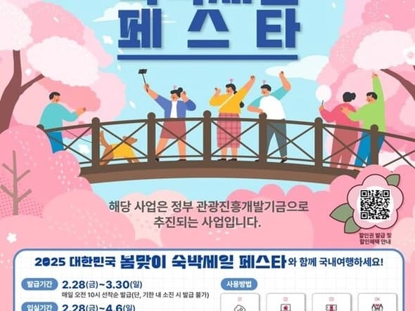 국내 숙박업소 할인 쿠폰 지급