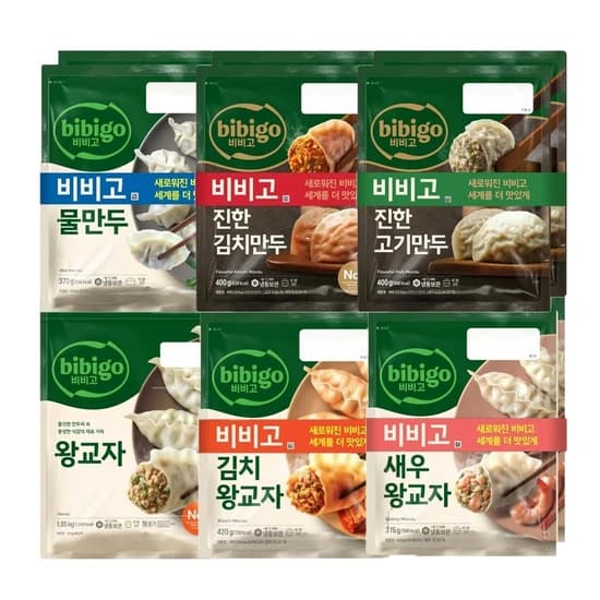 비비고 왕교자1.05kg2봉+김치왕교자420g2봉(19,440원)