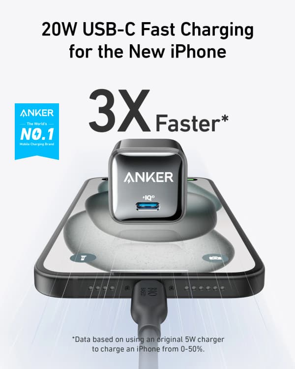 Anker 511 나노 프로 20W 고속충전기(19,570/무배)