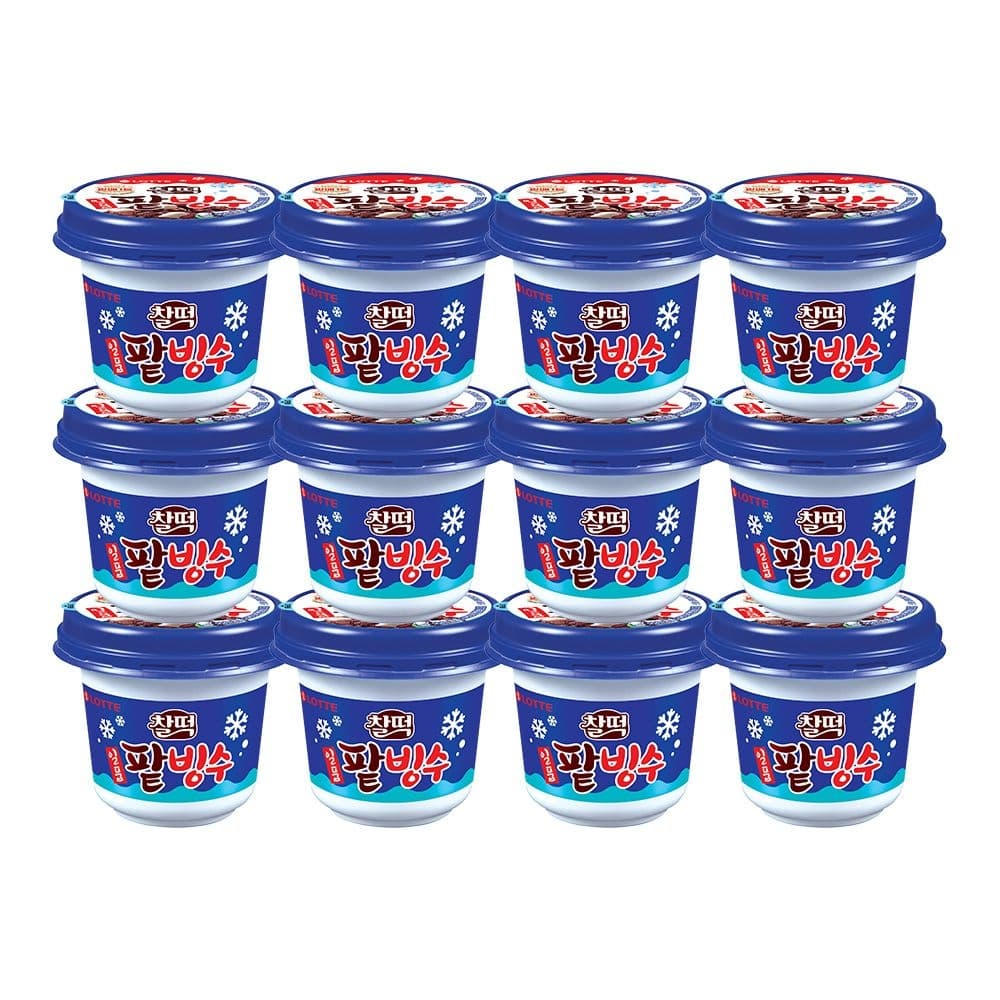 롯데 찰떡 팥빙수 아이스크림 240mlX12개 (18,990원/무료)