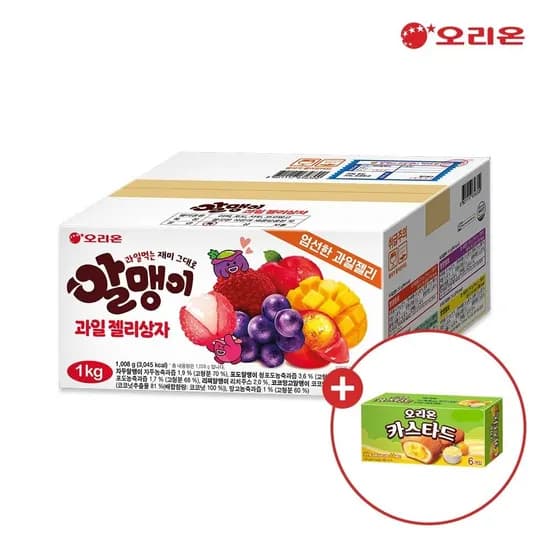 오리온 과일 알맹이 젤리 28개