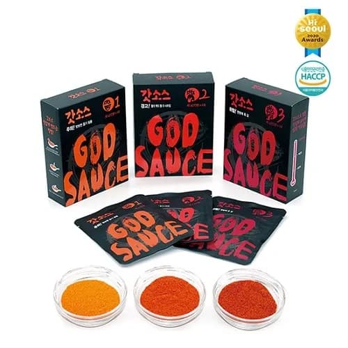 만능양념소스 갓소스 1/2/3단계 1박스 60g 4개입