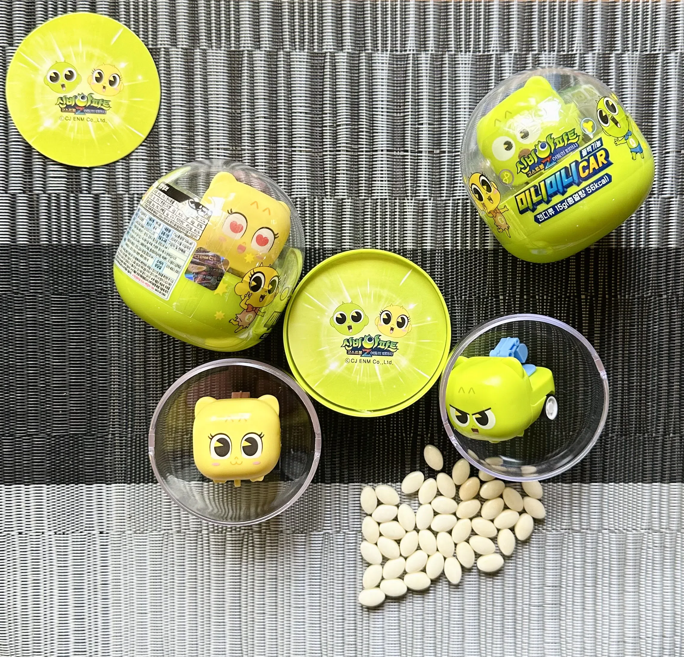 신비아파트 미니미니카 캔디 15g x 4개 색상 캐릭터 랜덤