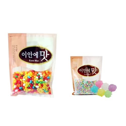 크리스마스 사탕 젤리빈 500g 별사탕 10g