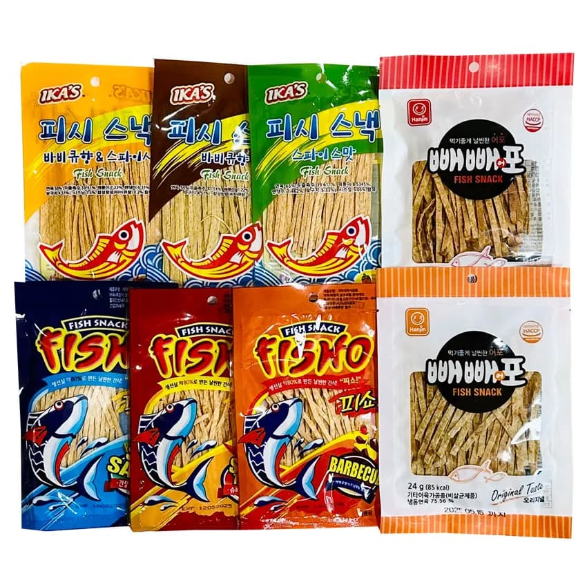 인기 어포 술안주 12~15g 8종 랜덤 간식