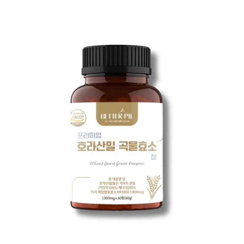 호라산밀 곡물효소 정 1000mg 60정