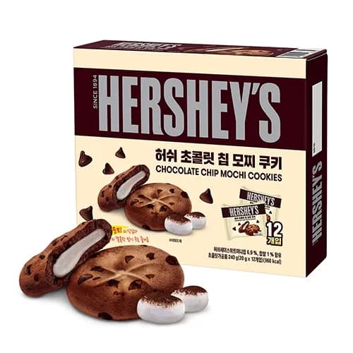 허쉬 초콜릿칩 모찌쿠키 240g 3개 5개 10개