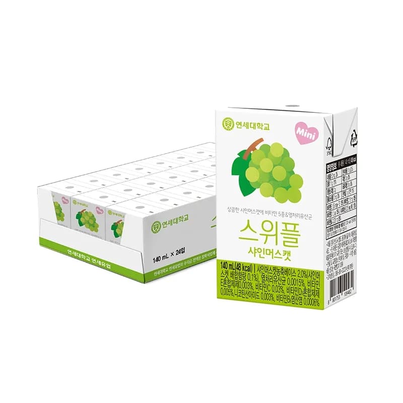 연세 스위플 샤인머스캣 (140ml*24개) (업체별도 무료배송)