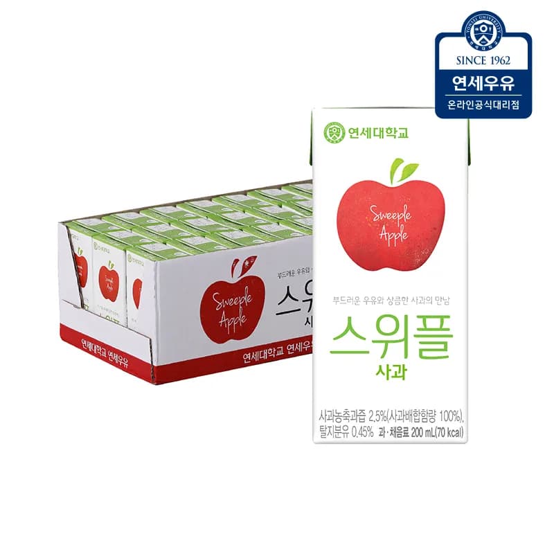 연세 스위플 사과 (200ml*24개) (업체별도 무료배송)