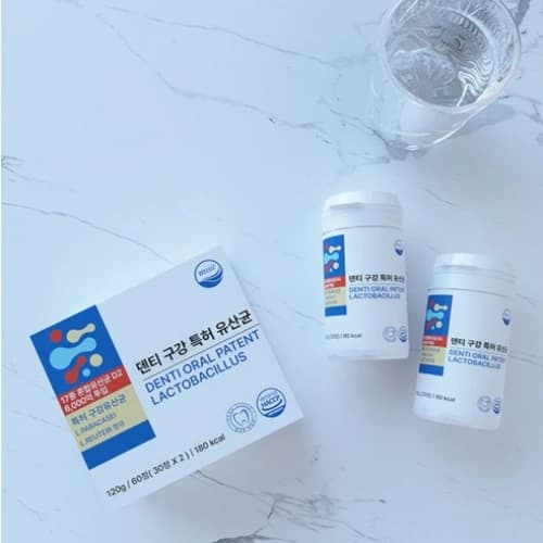 덴티 구강 특허 유산균 2,000mg*60정 (업체별도 무료배송)