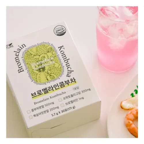 브로멜라인 콤부차 5.7g*30포 x 2박스 (업체별도 무료배송)
